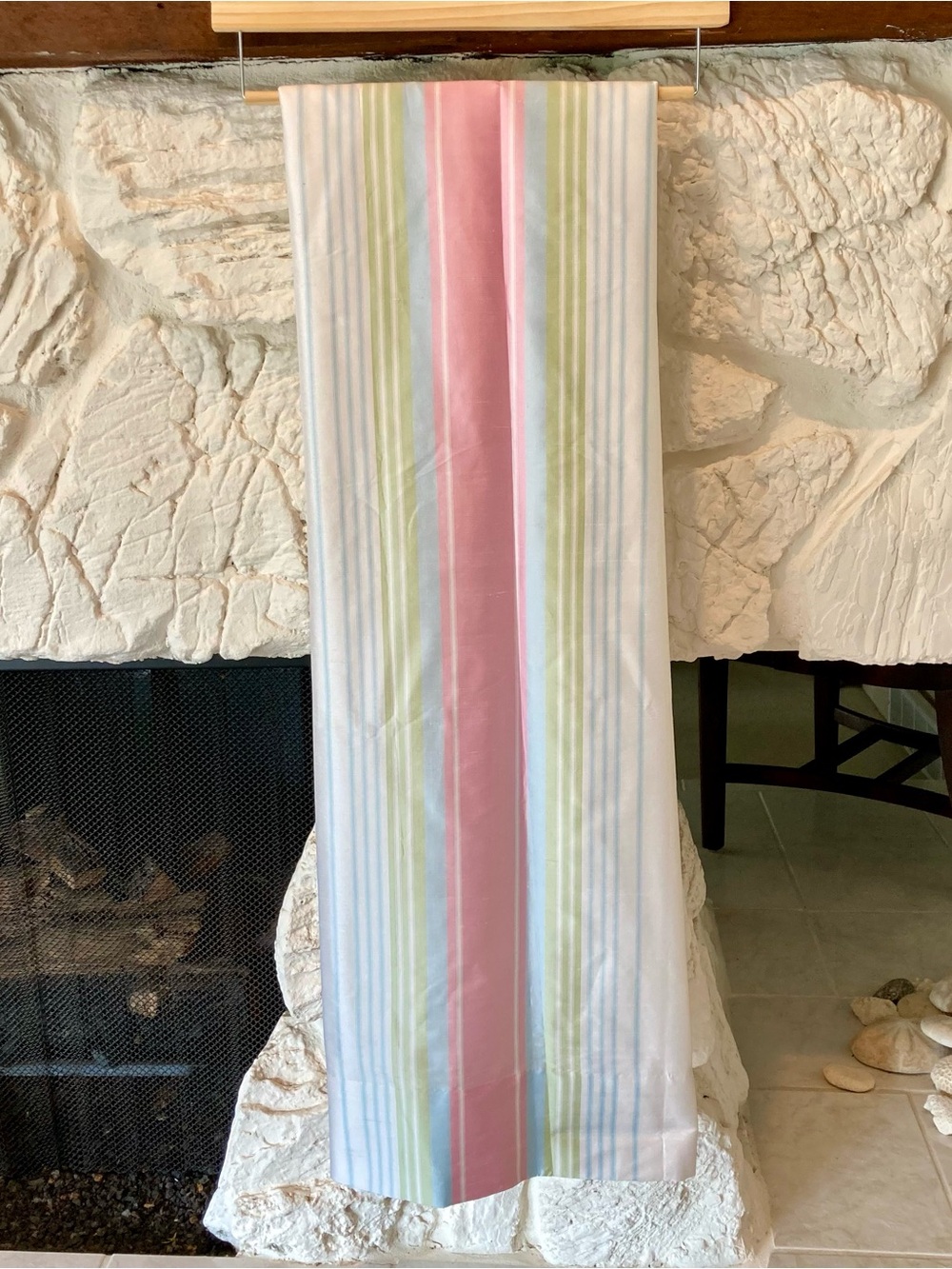 NWOT Pottery Barn Kids 50” x 63” curtain panel featuring a 100% silk panel